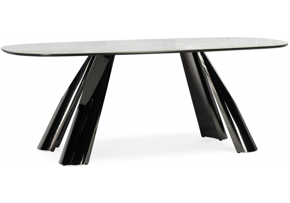 Керамический стол Танго 200х200х90 белый мрамор carla larkin, белый