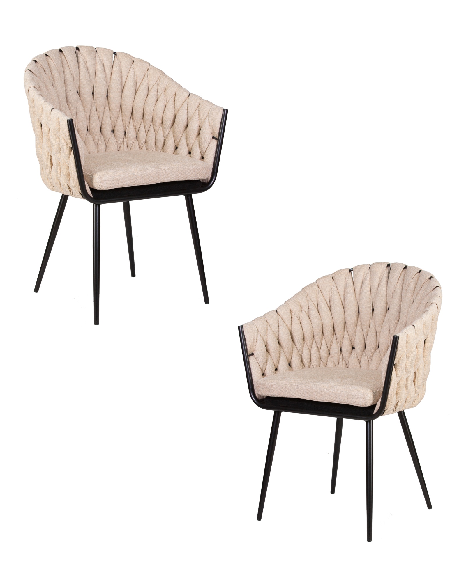 Набор 2 шт Стул обеденный MATILDA, бежевая ткань (LAR 275-1)