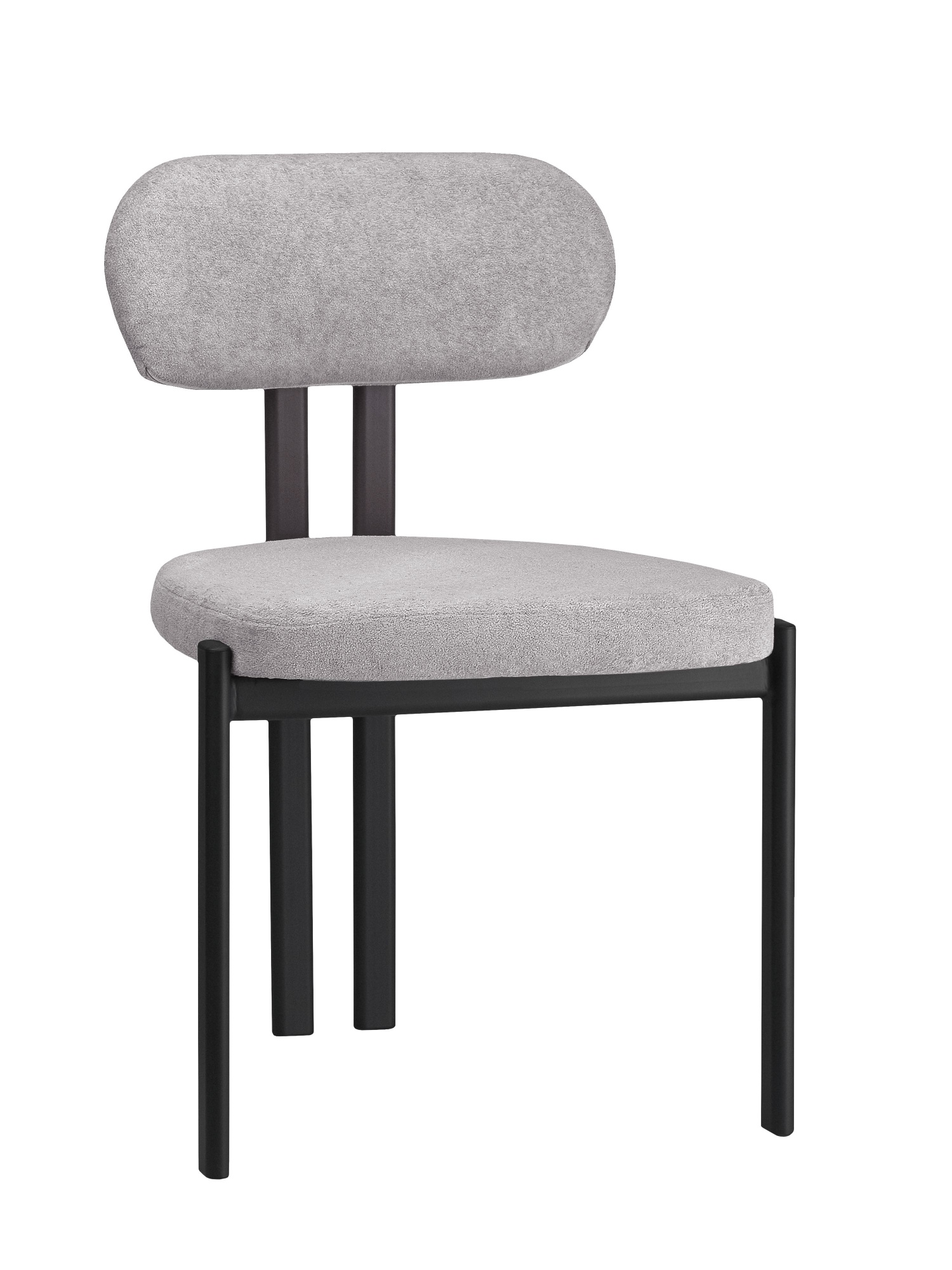 Стул для кухни Атом серый букле MOSS 960