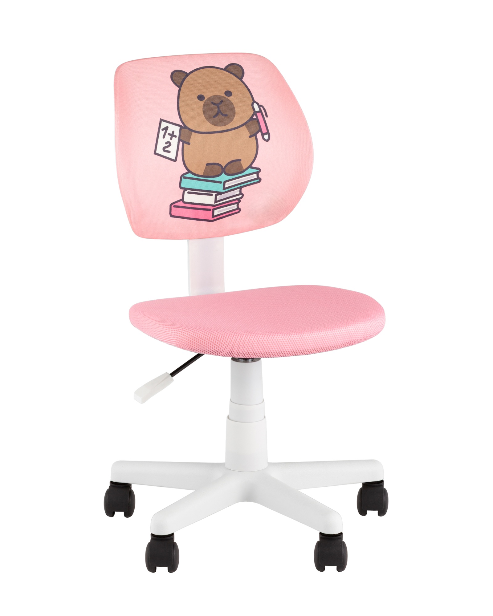 Кресло ЛОЛО Study розовый пластик белый