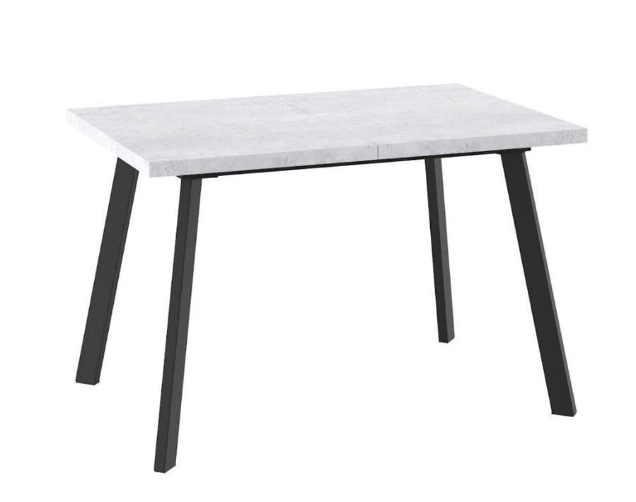 Cтол раздвижной БОРГ-120(160)х80 серый сланец, черный