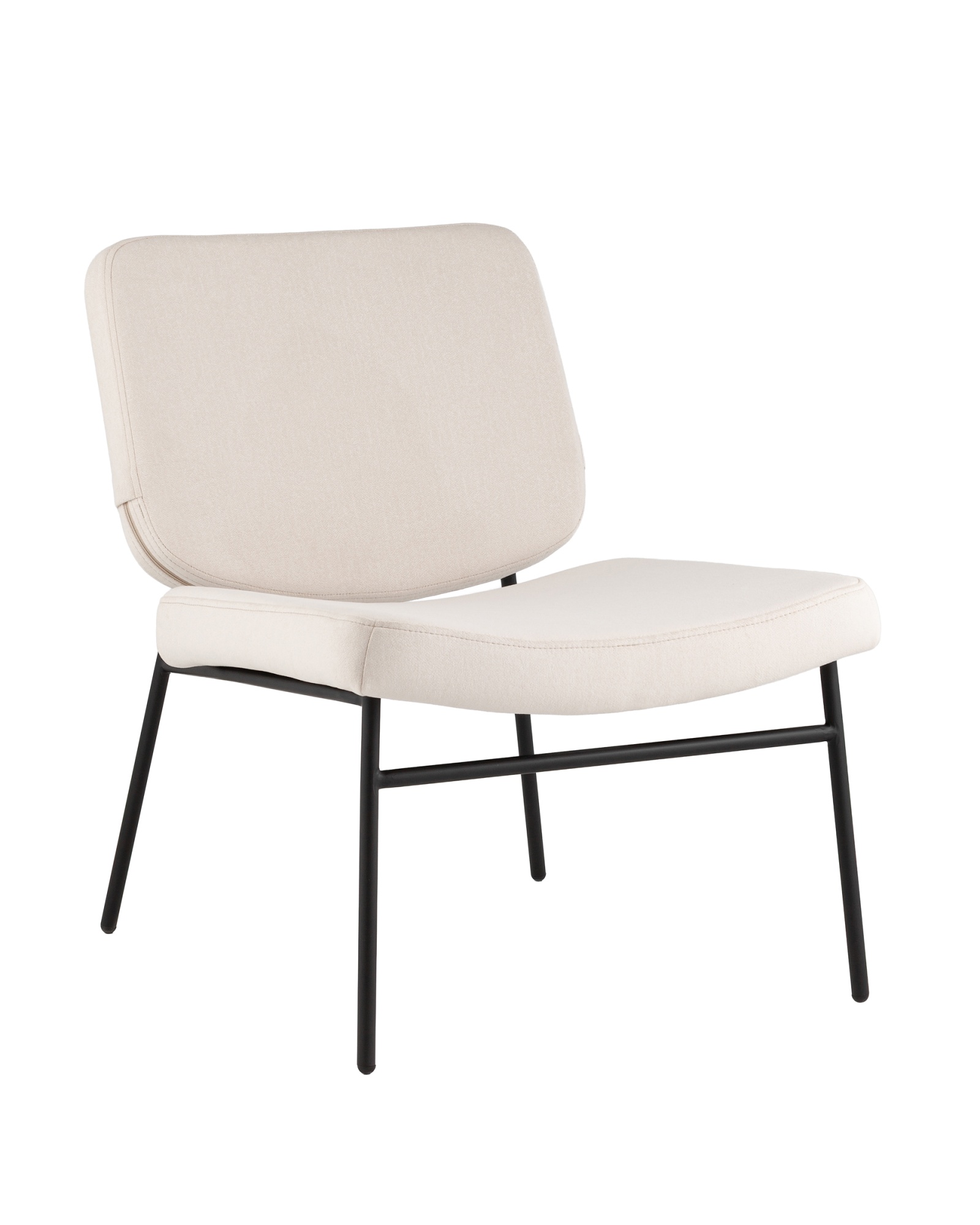 Кресло Эбигейл велюр молочный