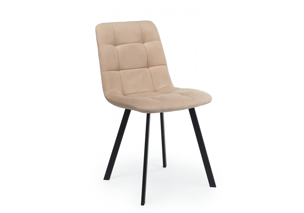 Стул на металлокаркасе Чилли бежевый, черный