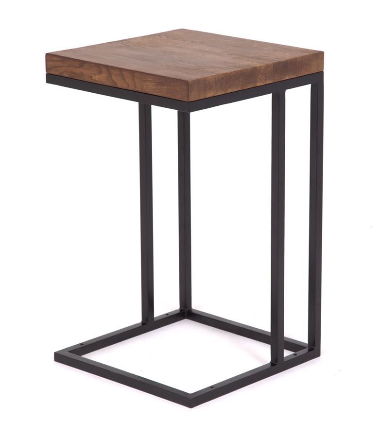 Стол кофейный Энди Loft дуб, каркас черный