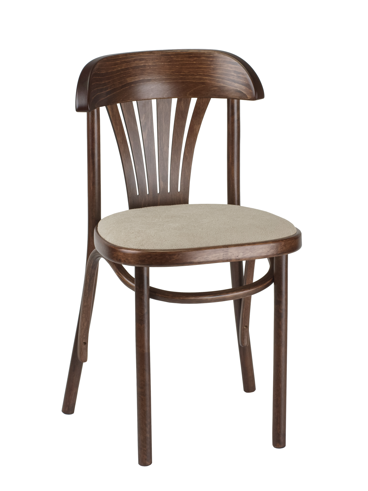 Стул Астра темный тон, букле бежевый MOSS 130