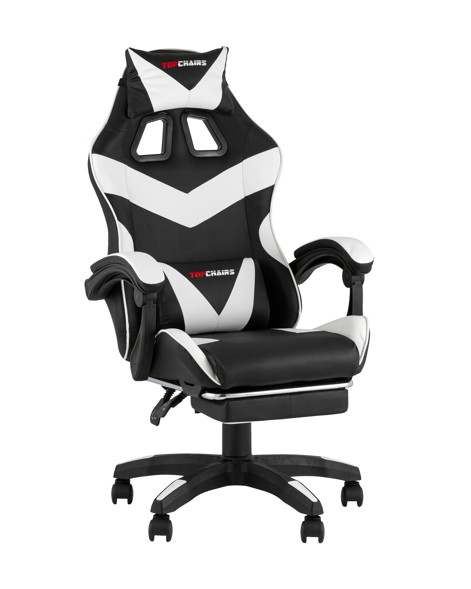 Кресло спортивное TopChairs MG-7019 черно-белый