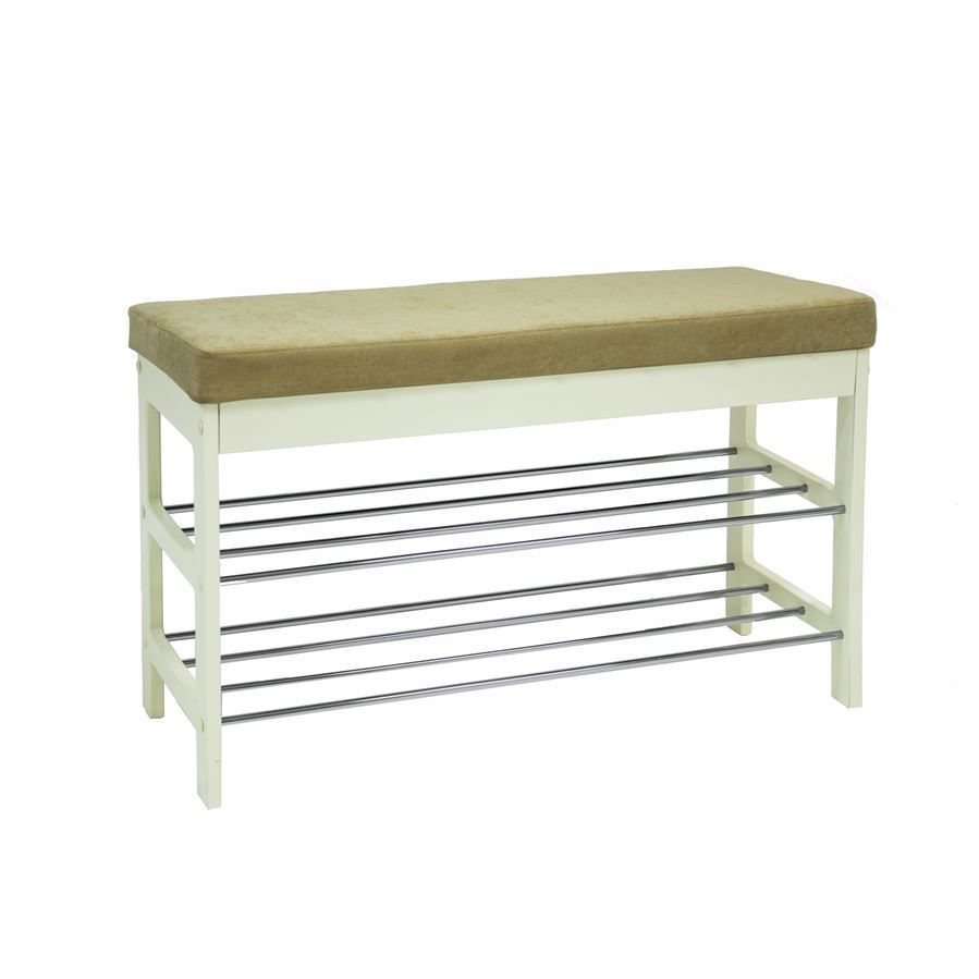 Банкетка "Грейс" дуб шампань, ткань Verona Vanilla, Ls