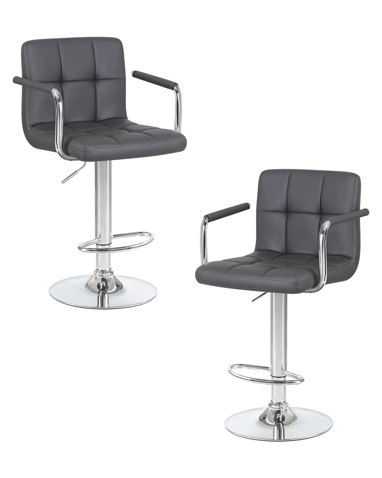 Набор 2 шт Стул барный KRUGER ARM, серый