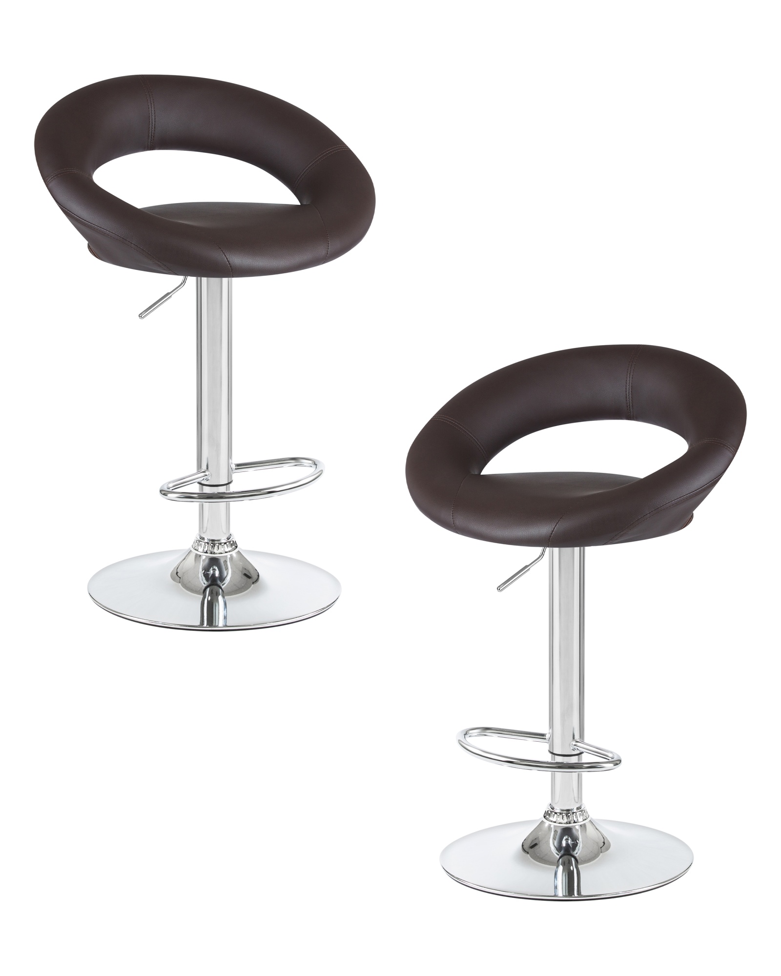 Набор 2 шт Стул барный MIRA, коричневый