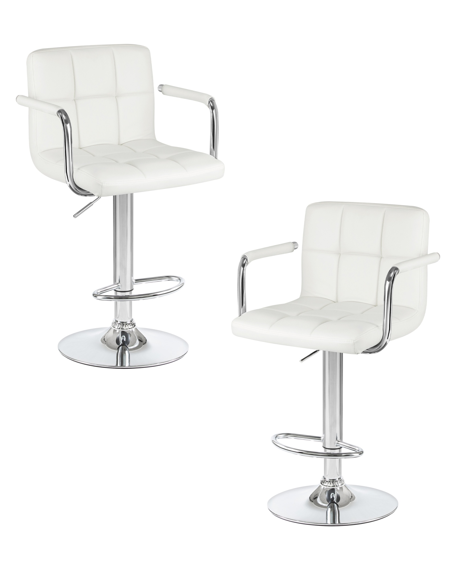 Набор 2 шт Стул барный KRUGER ARM, белый