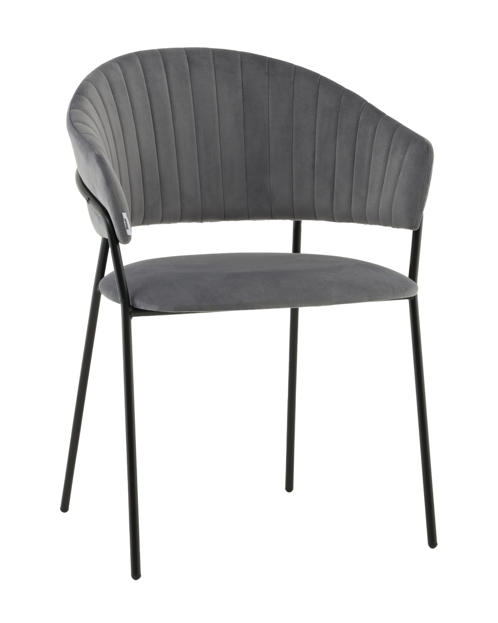 Стул Бруно NEW велюр серый