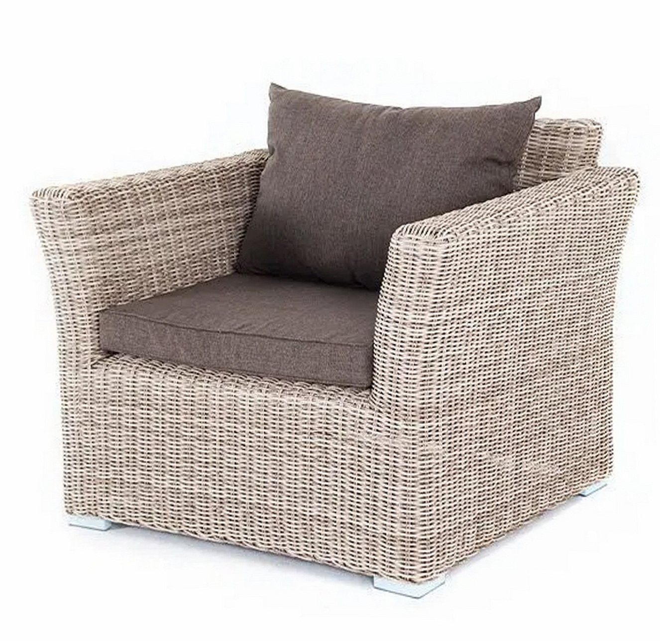 "Капучино" кресло из искусственного ротанга, бежевый