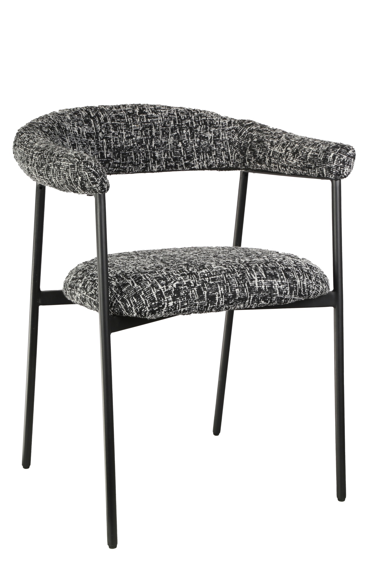 Стул обеденный Toko черно-белый