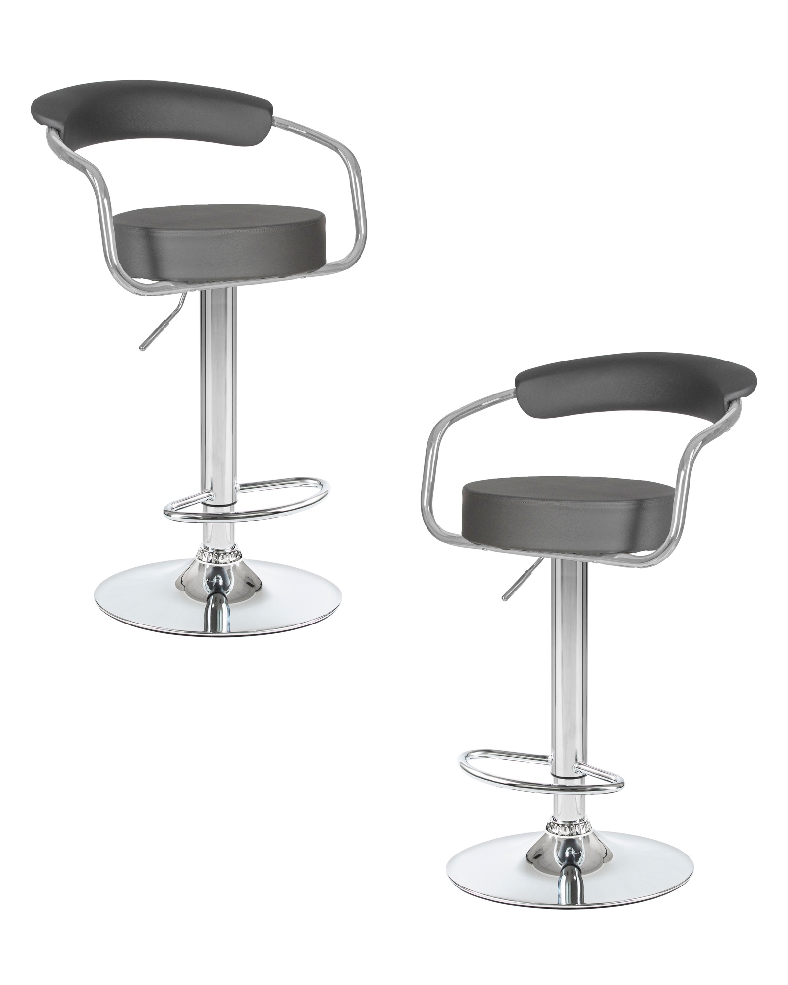 Набор 2 шт Стул барный MARTA, серый