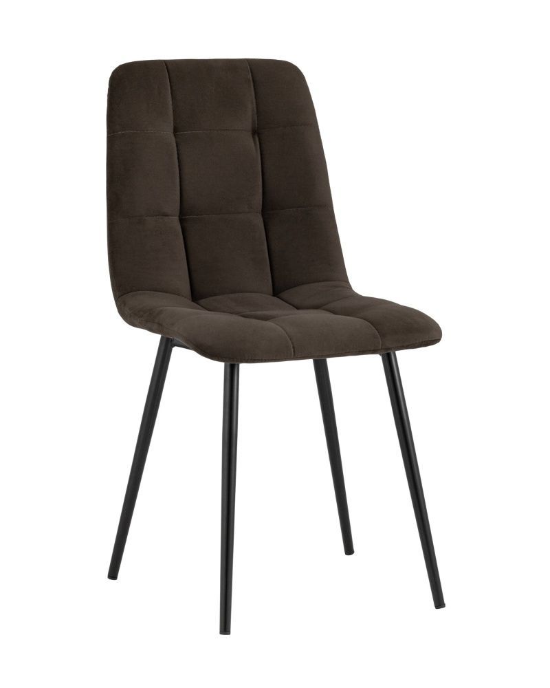 Стул Oliver велюр темно-коричневый