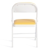 Стул складной FOLDER (mod. 3022G) желтый, белый