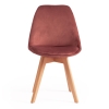 Стул Secret De Maison TULIP SOFT (mod. 74) вельвет, дерево, 54х47х83 см, коралловый (HLR 44), натуральный