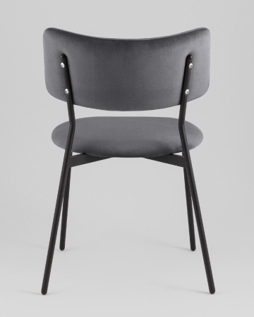 Стул Амелия велюр темно-серый