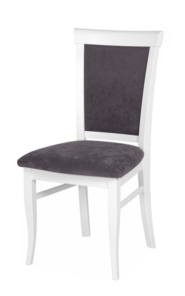 Стул мягкий Лотос белый, ткань Опера графит Стул мягкий Лотос белый, ткань Опера графит