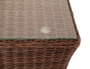 "Капучино" журнальный столик из искусственного ротанга, цвет коричневый