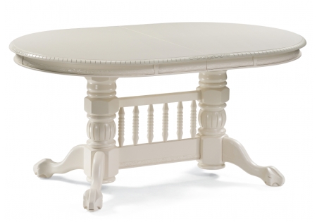 Стол деревянный Кантри 160 овальный крем