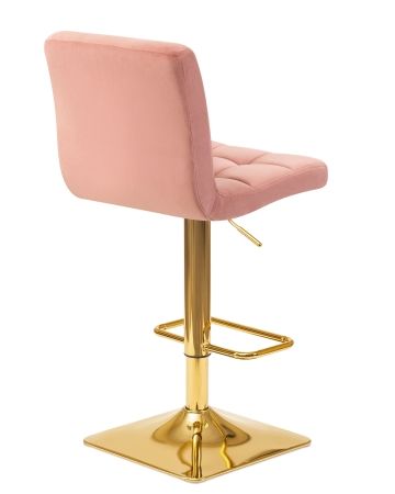 Стул барный GOLDIE пудрово-розовый велюр MJ9-32