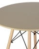 Стол обеденный CHELSEA`80 ножки светлый бук, столешница бежевая