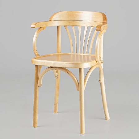 Деревянный стул Венский светлый тон с твердым сиденьем