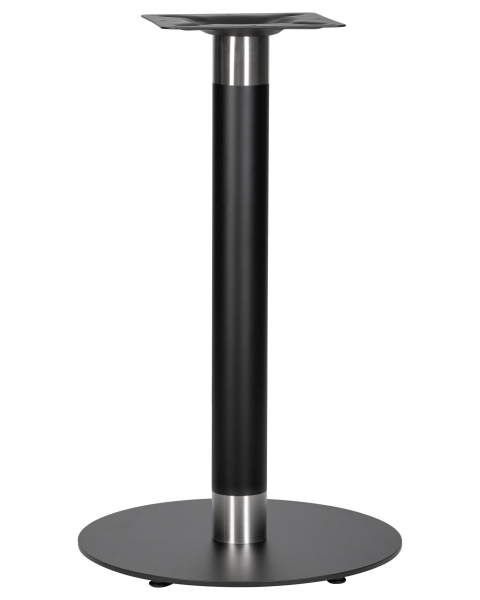 Подстолье обеденное LORENZO черный и хромированный