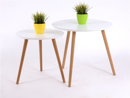 Стол журнальный "Омега 1" белый, Натуральный, без шпона Стол журнальный "Омега 1" белый, Натуральный, без шпона