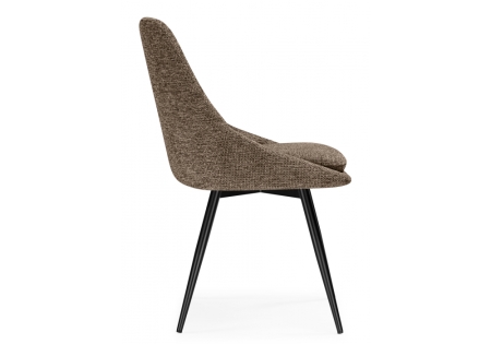 Стул на металлокаркасе Avian вращающийся светло-коричневый, черный