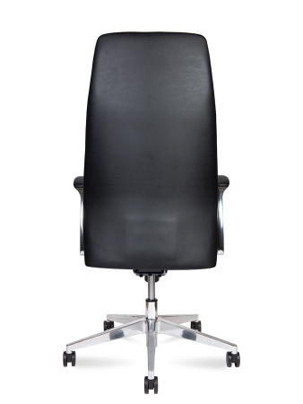 Кресло офисное Nancy слоновая кость, экокожа и металл, мягкое сиденье, с подлокотниками