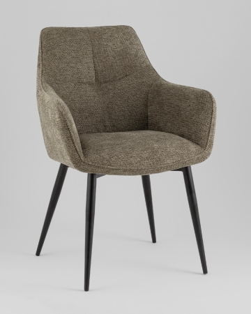 Стул обеденный Lynet рогожка серо-зеленый