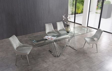 Стол DT9118GS (180) прозрачный