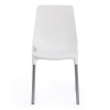Стул GENIUS (mod 75) металл и пластик, 46x56x84cм, белый, ножки хром
