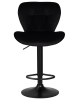 Стул барный BARNY черный велюр MJ9-101