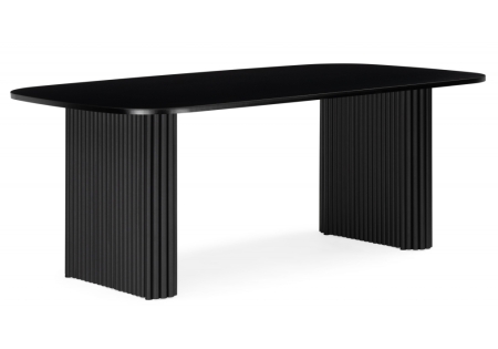 Стол деревянный Бавария B 200 х 90 черная пленка шагрень, черный