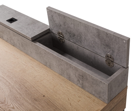 Стол туалетный Loft дуб натуральный, бетон