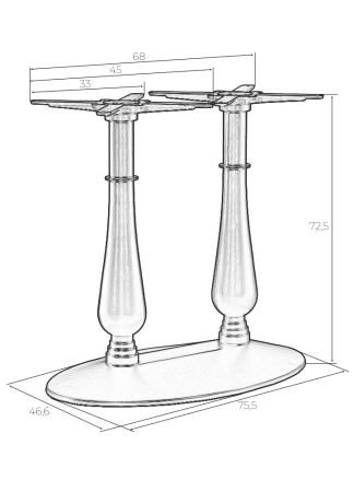 Подстолье обеденное ANDREW