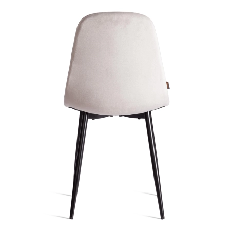 Стул BREEZE (mod. JSC-58) велюр и металл, серый и черный