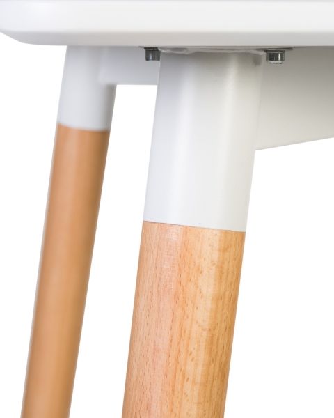 Стол обеденный SERRA ножки светлый бук, столешница белая Стол обеденный SERRA ножки светлый бук, столешница белая