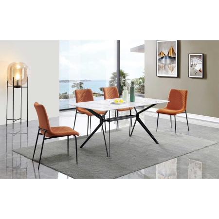 Стол MARBELLA FSD1943 белый мрамор FV2666