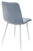 Стул DUBLIN G108-56 пудровый синий велюр, белый каркас