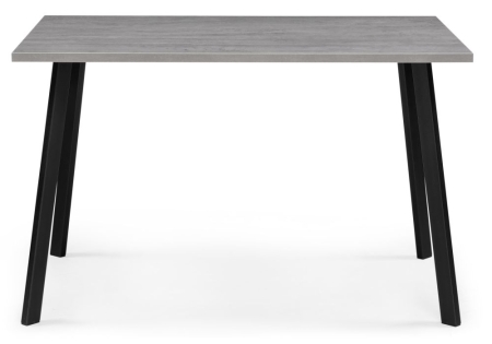 Стол деревянный Тринити Лофт 120х80х75 25 мм бетон, черный матовый