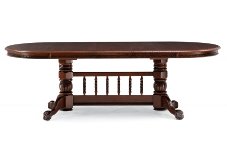 Стол деревянный раскладной Кантри орех с коричневой патиной