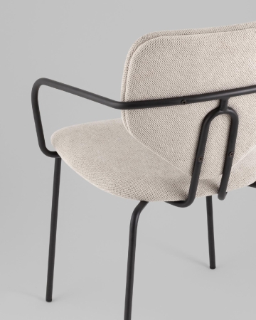 Стул обеденный Masey с подлокотниками бежевый