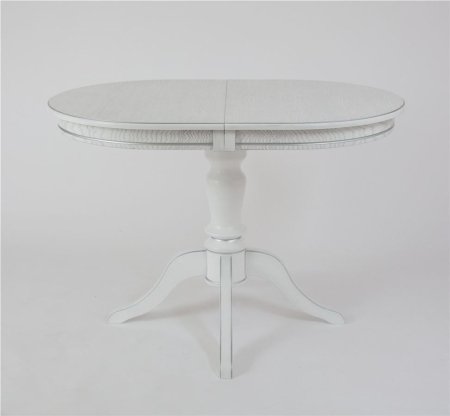 Стол "Капелла-2" белый, патина серебро, шпон дуб тип 2 Стол "Капелла-2" белый, патина серебро, шпон дуб тип 2