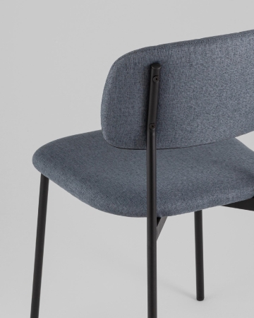 Стул Майло рогожка серо-синий Стул Майло рогожка серо-синий