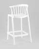 Стул полубарный Campo пластик белый
