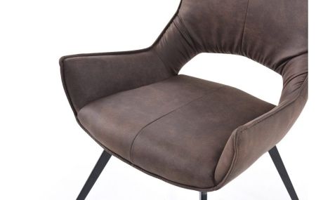 Стул DC1241 коричневый, черный